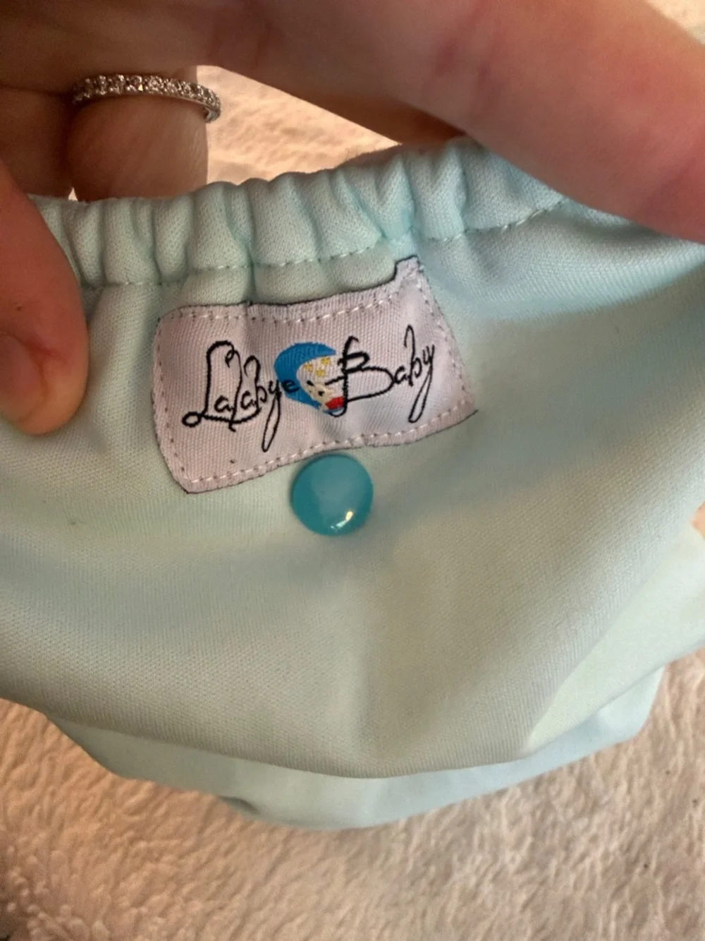 5/$25 Kids Adjustable Cloth Diaper Light Blue Multi-Snap